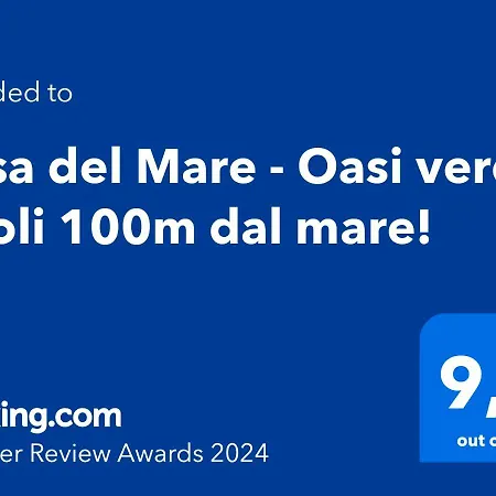 Casa Del Mare - Oasi A 100m Dal Mare! Apartment